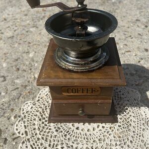 Vintage Wooden Coffee Grinder